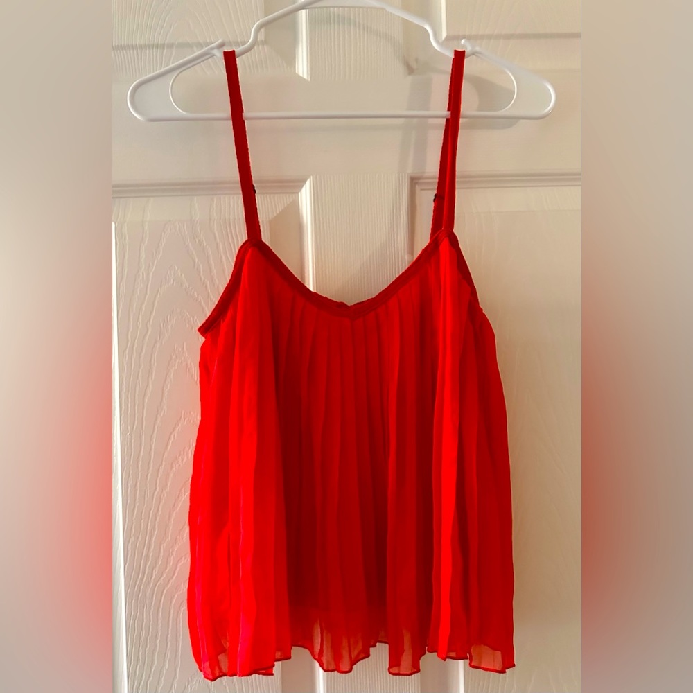 SOLD!!  Roxy Pleated spaghetti strap top
